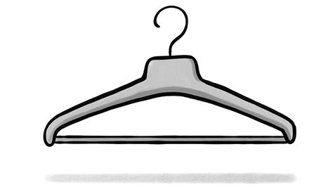 weight hanger drawing|How to Draw Hanger Easy .